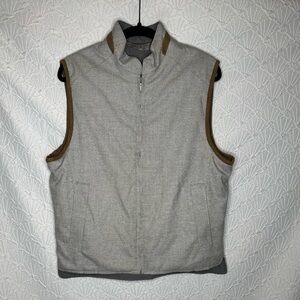 Hart Schaffner Men’s Marx Gray and Brown Vest Reversable